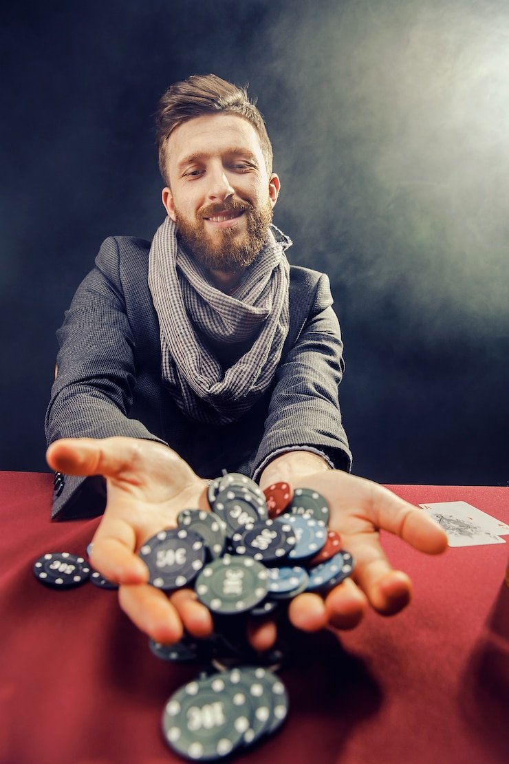 Antarmuka permainan Grand Slam di mpo99 menampilkan meja dengan dealer dan pemain